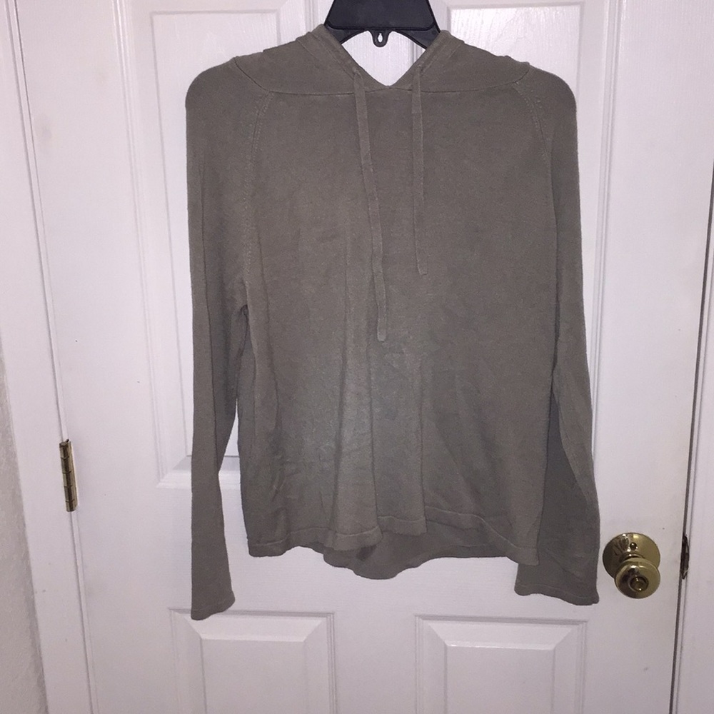 Faded green hoodie